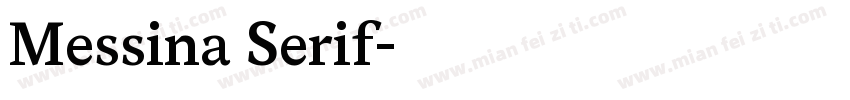 Messina Serif字体转换